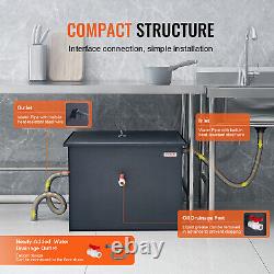 VEVOR Commercial Grease Interceptor Grease Trap 30 LBS 11 GPM Carbon Steel