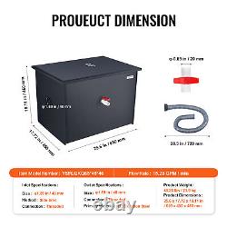 VEVOR Commercial Grease Interceptor Grease Trap 40 LB 15 GPM Carbon Steel