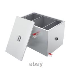 VEVOR Commercial Grease Trap 40 LBS Grease Interceptor, Stainless Steel Under