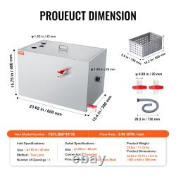 VEVOR Commercial Grease Trap 40 LBS Grease Interceptor for Restaurant Canteen