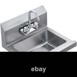 VEVOR Commercial Hand Sink with Faucet, NSF Stainless Steel Sink for Washing, Sm