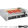 Vevor Commercial Hot Dog Machine 5/7/11 Rollers With Cover Grill Cooker Stainless