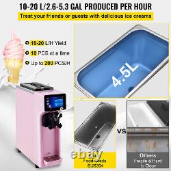VEVOR Commercial Ice Cream Machine 10-20L/H Soft Serve Ice Cream Maker Tabletop