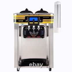 VEVOR Commercial Ice Cream Maker 22-30L/H 2350W Countertop Soft Serve Machine