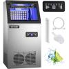 Vevor Commercial Ice Maker 90/110/132/150lbs Ice Cube Machine 22lbs Storage Sus