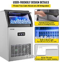 VEVOR Commercial Ice Maker Freestand Ice Cube Machine 121LBS/24H 29LBS Storage