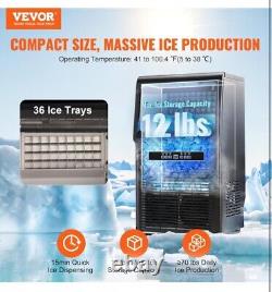 VEVOR Commercial Ice Maker Freestanding Cabinet Machine 70lbs/24H 36 Ice Cubes