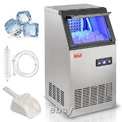 VEVOR Commercial Ice Maker Machine, 100 lbs/24H Ice Maker Machine with 27.5 lbs