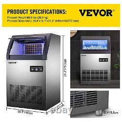 VEVOR Commercial Ice Maker Machine 155Lbs/24H, ice cube making with33Lbs Storage