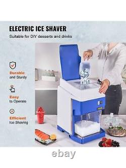 VEVOR Commercial Ice Shaver Crusher 265lbs Per Hour Electric Snow Cone Maker