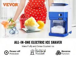 VEVOR Commercial Ice Shaver Crusher 265lbs Per Hour Electric Snow Cone Maker