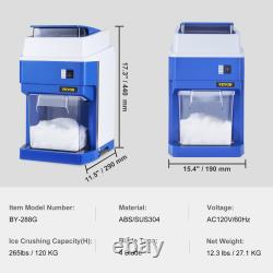 VEVOR Commercial Ice Shaver Crusher, Home and Commercial Use