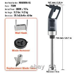 VEVOR Commercial Immersion Blender 16 Heavy Duty Hand Mixer 750W Variable Speed