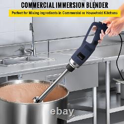 VEVOR Commercial Immersion Blender 750W Hand Blender 300mm Blade Variable Speed