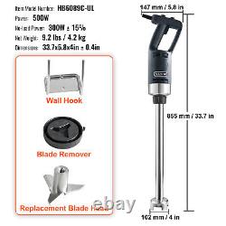 VEVOR Commercial Immersion Blender Heavy Duty Hand Mixer 500W Variable Speed