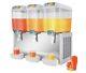 Vevor Commercial Juice Dispenser 14.25 Gallon 3 Tanks Cold Beverage Ice Drink