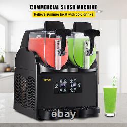 VEVOR Commercial Margarita Slush Making Machine 5L Frozen Drink Ice Maker 2 Tank