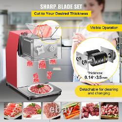 VEVOR Commercial Meat Cutting Machine, 551 Lbs/H 850W Meat Shredding Machine, 3