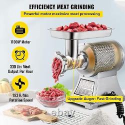 VEVOR Commercial Meat Grinder, 550LB/h 1100W Electric Meat Mincer