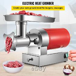 VEVOR Commercial Meat Grinder Electric Meat Mincer Machine 661 LBS/H 1100W Red