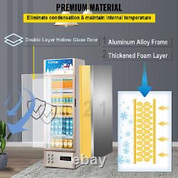 VEVOR Commercial Merchandiser Refrigerator Beverage Cooler 1 Door 22x20.5x67
