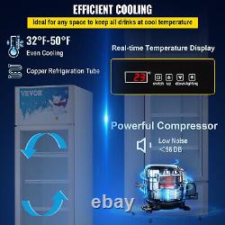 VEVOR Commercial Merchandiser Refrigerator Beverage Cooler 1 Door 22x25.6x77