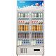 Vevor Commercial Merchandiser Refrigerator Drink Cooler 2 Glass Door 39x27x79