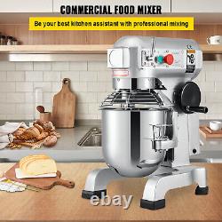 VEVOR Commercial Mixer 10Qt Mixer 3 Speed Dough Food mixer Pizza Bakery 450W