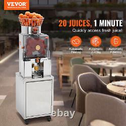 VEVOR Commercial Orange Juicer Machine 120W Automatic Juice Squeezer Extractor