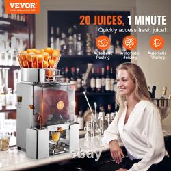 VEVOR Commercial Orange Juicer Machine 120W Automatic Juice Squeezer Extractor