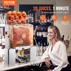 VEVOR Commercial Orange Juicer Machine 120W Juice Squeezer Extractor Filter Box