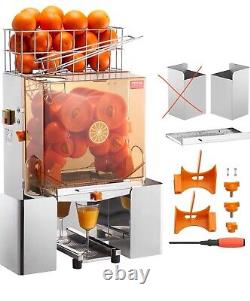 VEVOR Commercial Orange Juicer Machine 120W Juice Squeezer Extractor Filter Box