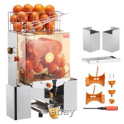 VEVOR Commercial Orange Juicer Machine 120W Juice Squeezer Extractor Water Tap