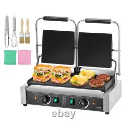 VEVOR Commercial Panini Press Grill Electric Sandwich Maker Griddle 9/14/19