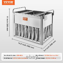 VEVOR Commercial Popsicle Molds 40PCS Cylindrical Ice Pop Molds Stainless Steel