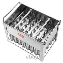 VEVOR Commercial Popsicle Molds 40PCS Cylindrical Ice Pop Molds Stainless Steel