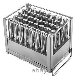 VEVOR Commercial Popsicle Molds 40PCS Cylindrical Ice Pop Molds Stainless Steel