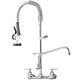 Vevor Commercial Pre-rinse Faucet Wall Mount Kitchen Sink Faucet 47 With Sprayer