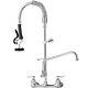 Vevor Commercial Pre-rinse Faucet Wall Mount Kitchen Sink Faucet 8 With Sprayer