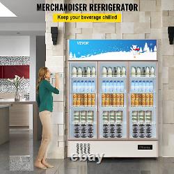 VEVOR Commercial Refrigerator, (35 cu. Ft. Triple Swing Door)