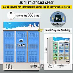 VEVOR Commercial Refrigerator, (35 cu. Ft. Triple Swing Door)