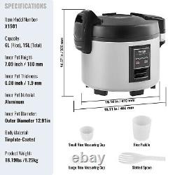 VEVOR Commercial Rice Cooker 70-Cup Non-Stick Pot 15L 12H Warm Keep Restaurant