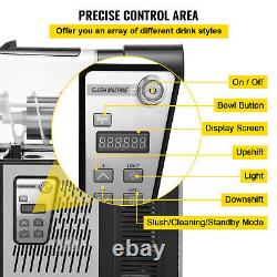 VEVOR Commercial Slush Machine 3L Frozen Drink Machine Smoothie Stainless Steel