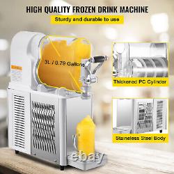 VEVOR Commercial Slush Machine 3L Frozen Drink Slushy Machine Smoothie 0.79 Gal