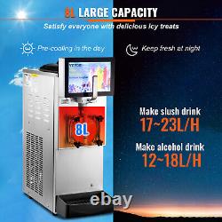 VEVOR Commercial Slush Machine (8+4L) Margarita Slush Maker Frozen Drink 1050W