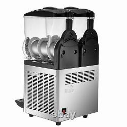 VEVOR Commercial Slushy Machine Margarita Slush Maker 2x15L Frozen Drink Machine