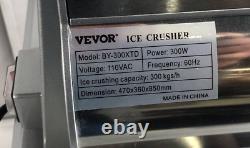 VEVOR Commercial Snow Cone Machine Electric Ice Shaver Crusher 400LBS/H Open Box