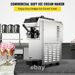 VEVOR Commercial Soft Ice Cream Machine Ice Cream Maker Single-Flavor 13 L / H