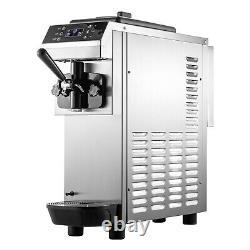 VEVOR Commercial Soft Serve Ice Cream Machine 13L/H 1-Flavor Yogurt Maker 1.2KW