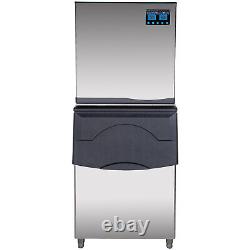 VEVOR Commercial Split-Type Slice Ice Maker 570LBS/24H Yield 529LBS Storage 220V